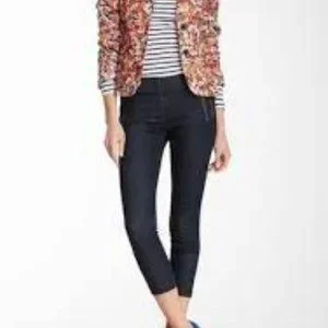 J Brand Jeans J Brand Pure Indigo Katrine Slim Leg Moto Ankle